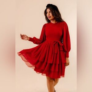Ivy City Co Cosette Tiered Tulle Dress